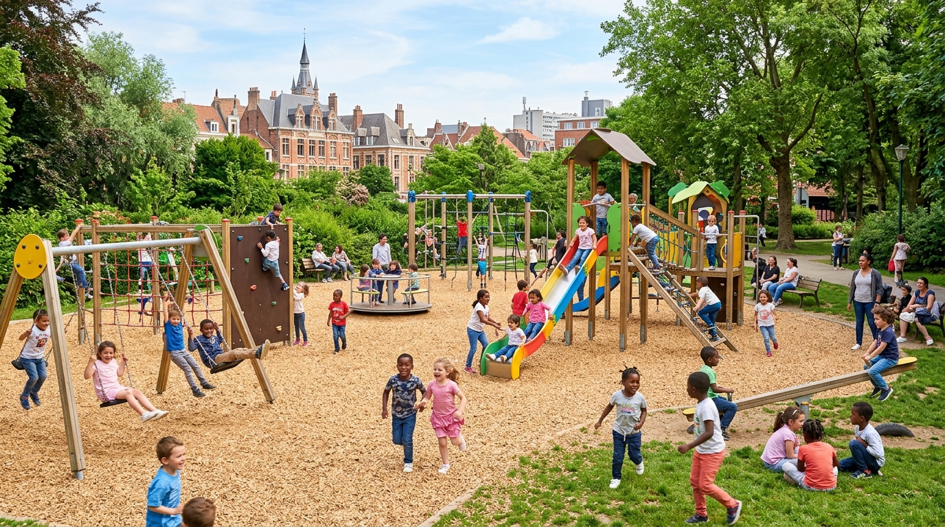 découvrez cita-parc lille, un parc de jeux entièrement gratuit où les enfants peuvent s'amuser en toute sécurité dans un cadre convivial et adapté à tous les âges.