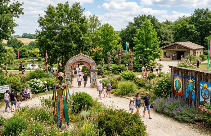 Parc Mosaic de Houplin-Ancoisne : jardin d&rsquo;art a ciel ouvert