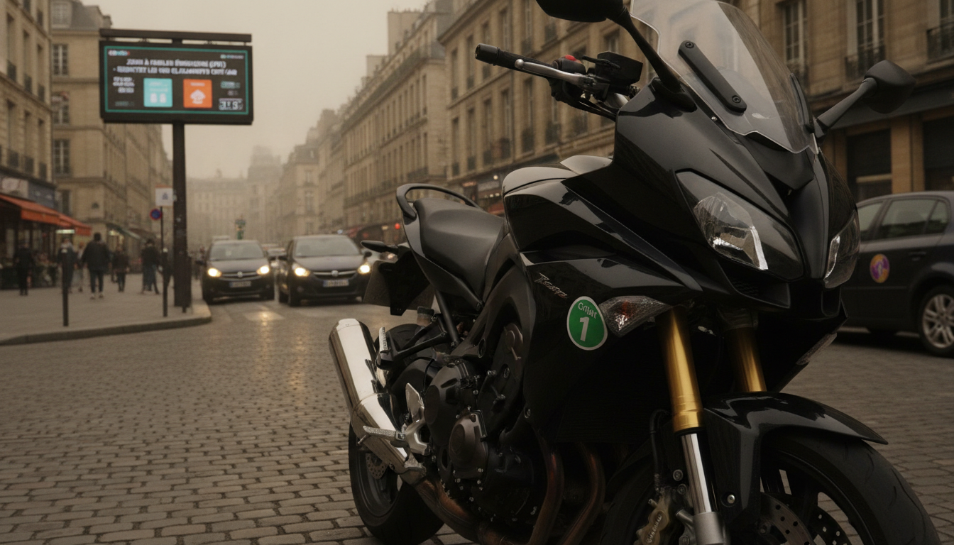découvrez tout ce qu'il faut savoir sur le certificat crit'air pour moto et deux-roues : classification des véhicules, obligations légales et démarches à suivre.