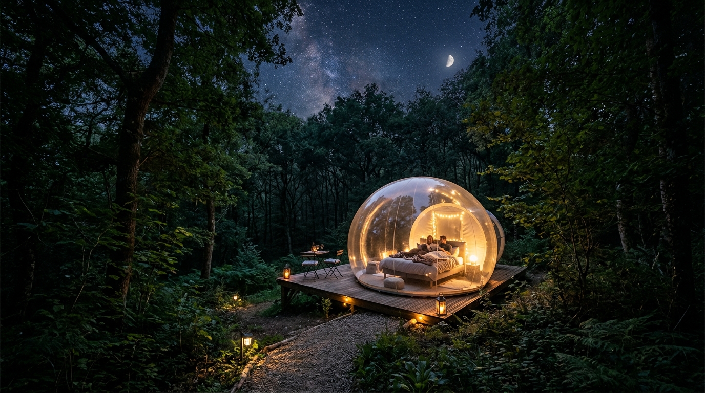découvrez les meilleures adresses pour passer une nuit insolite dans une bulle dans le nord. vivez une expérience unique en pleine nature avec confort et originalité.