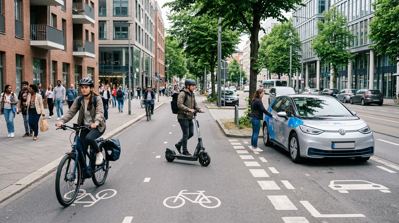 découvrez comment l'intermodalité permet de combiner vélo, trottinette et autopartage pour des déplacements urbains flexibles, écologiques et efficaces.