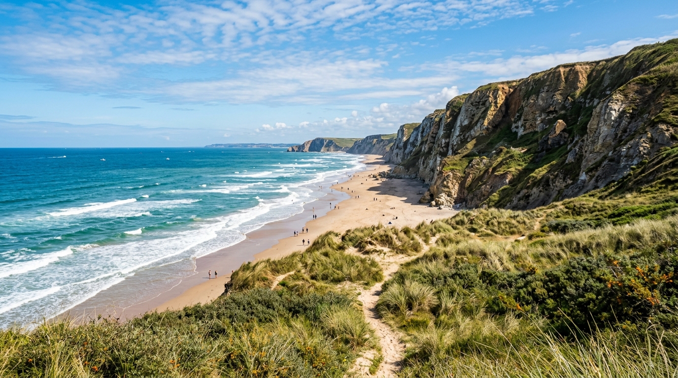 découvrez un road trip inoubliable le long de la côte d'opale, de dunkerque à boulogne, entre plages sauvages, paysages côtiers et charmantes villes historiques.