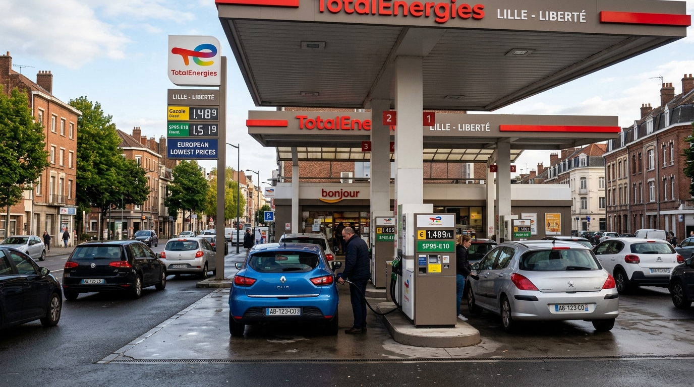 trouvez les stations essence les moins chères à lille pour faire le plein sans vous ruiner. comparez les prix du carburant et économisez facilement.